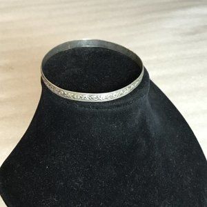 Vintage Danecraft Sterling Silver Floral Bracelet